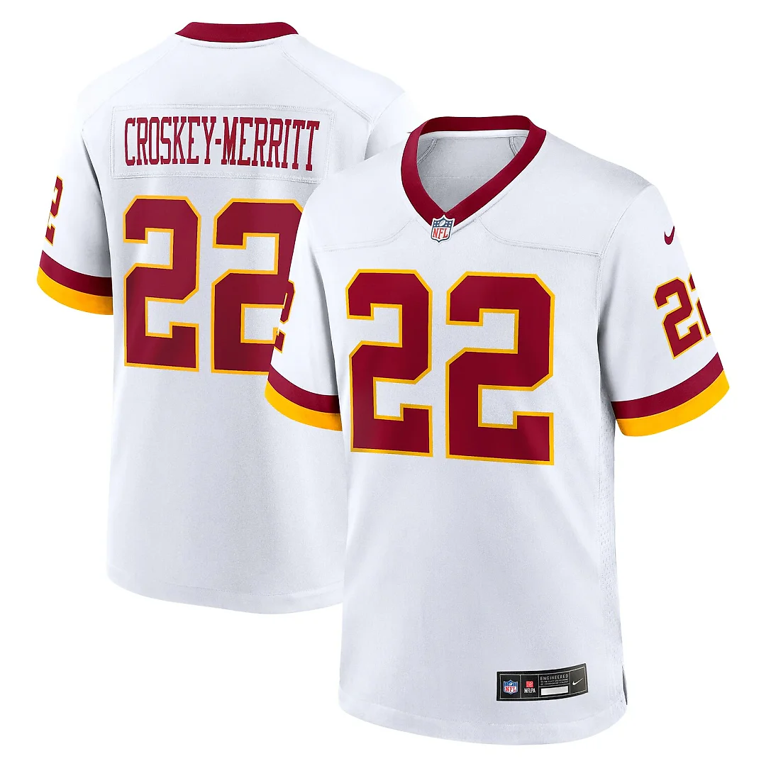 Zennovawear Jacory Croskey-Merritt Washington Commanders Game Super Bowl Era Jersey - White