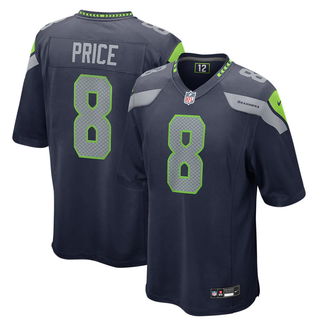 Zennovawear Jadarian Price Seattle Seahawks 2026 NFL Draft First Round Pick No. 32 Team Game Jersey - College Navy