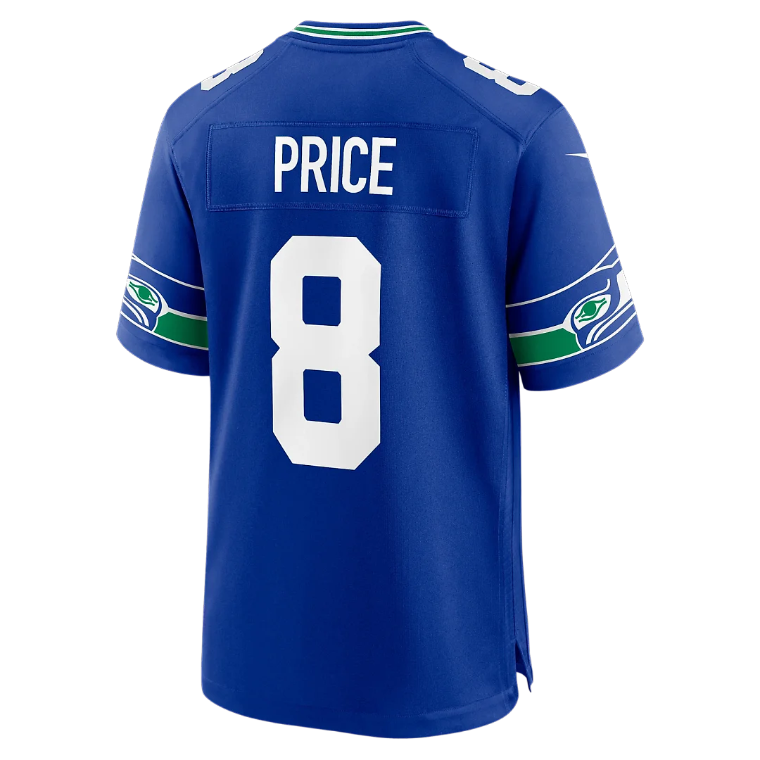 Zennovawear Jadarian Price Seattle Seahawks Alternate Game Jersey - Royal