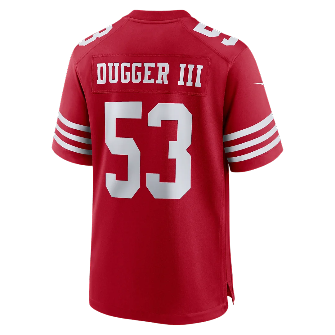 Zennovawear Jaden Dugger San Francisco 49ers Team Game Jersey - Scarlet