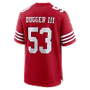 Zennovawear Jaden Dugger San Francisco 49ers Team Game Jersey - Scarlet