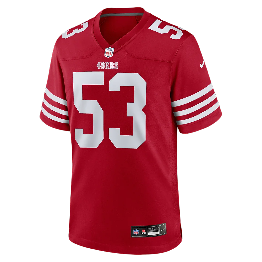 Zennovawear Jaden Dugger San Francisco 49ers Team Game Jersey - Scarlet