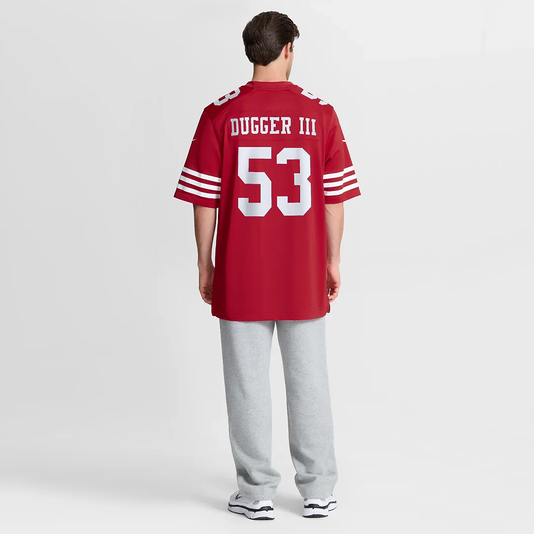 Zennovawear Jaden Dugger San Francisco 49ers Team Game Jersey - Scarlet