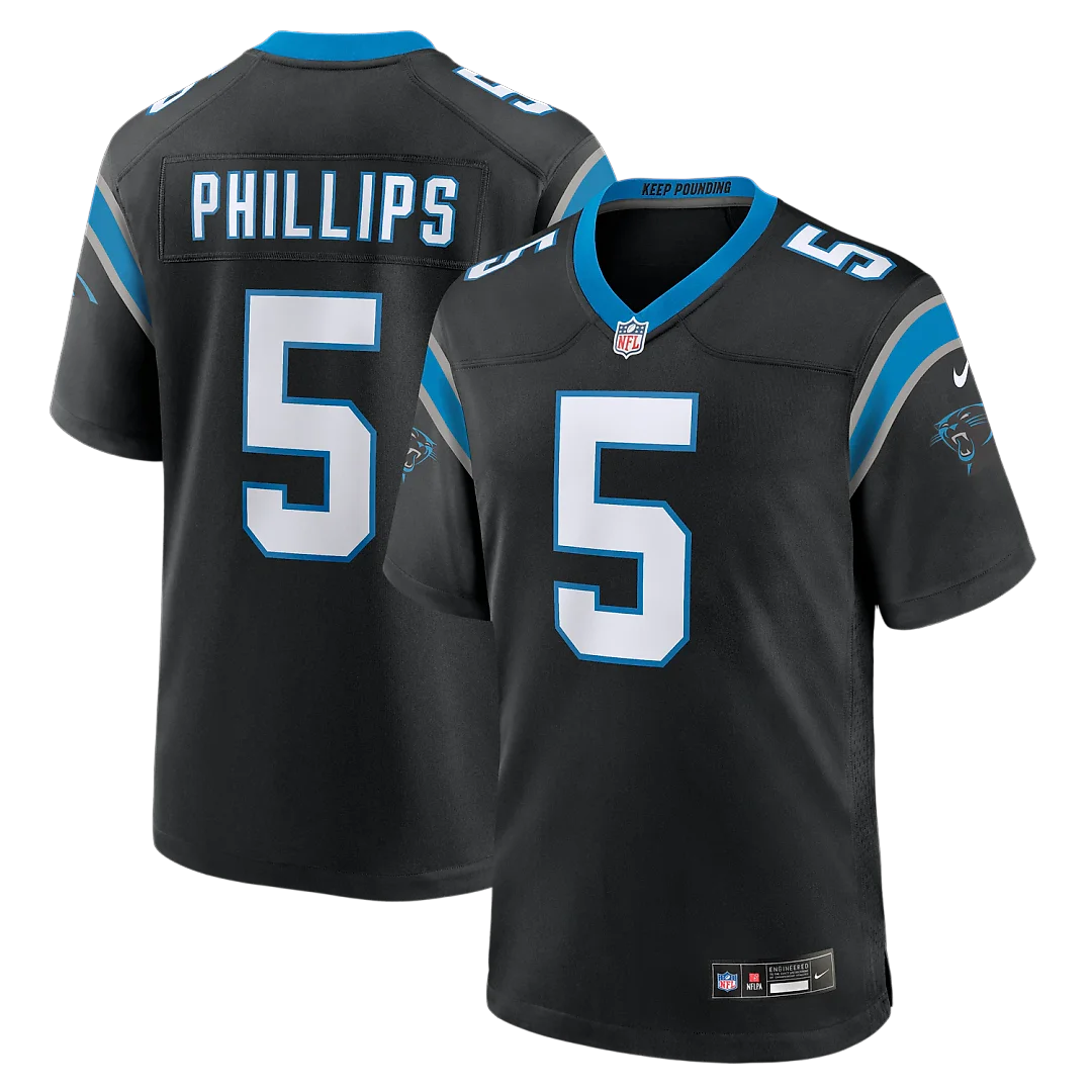 Zennovawear Jaelan Phillips Carolina Panthers Game Jersey - Black