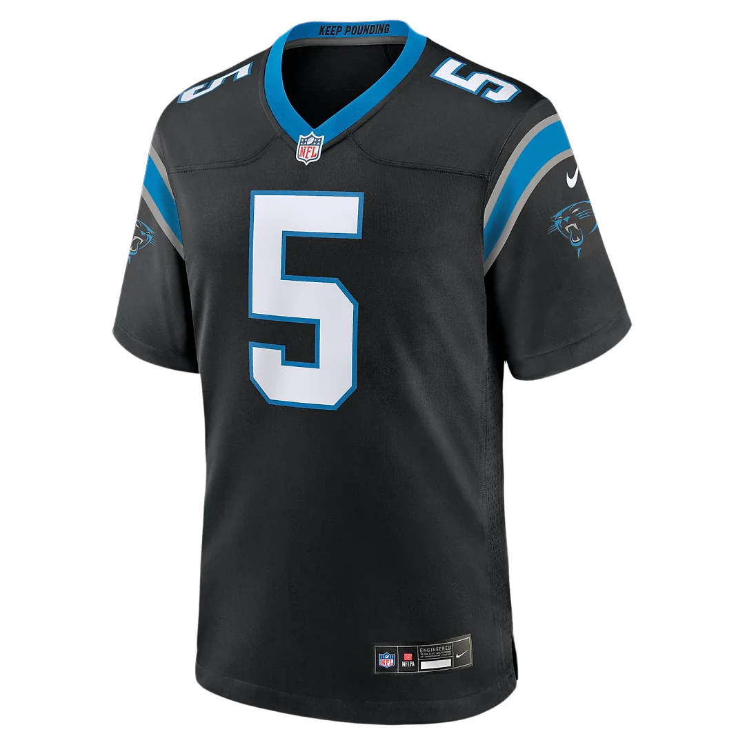 Zennovawear Jaelan Phillips Carolina Panthers Game Jersey - Black