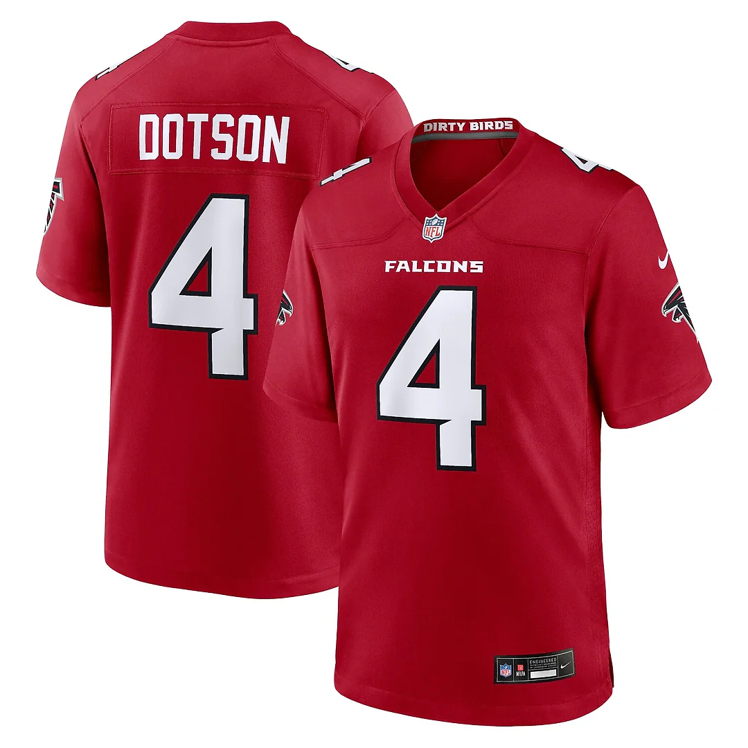 Zennovawear Jahan Dotson Atlanta Falcons Team Game Jersey - Red