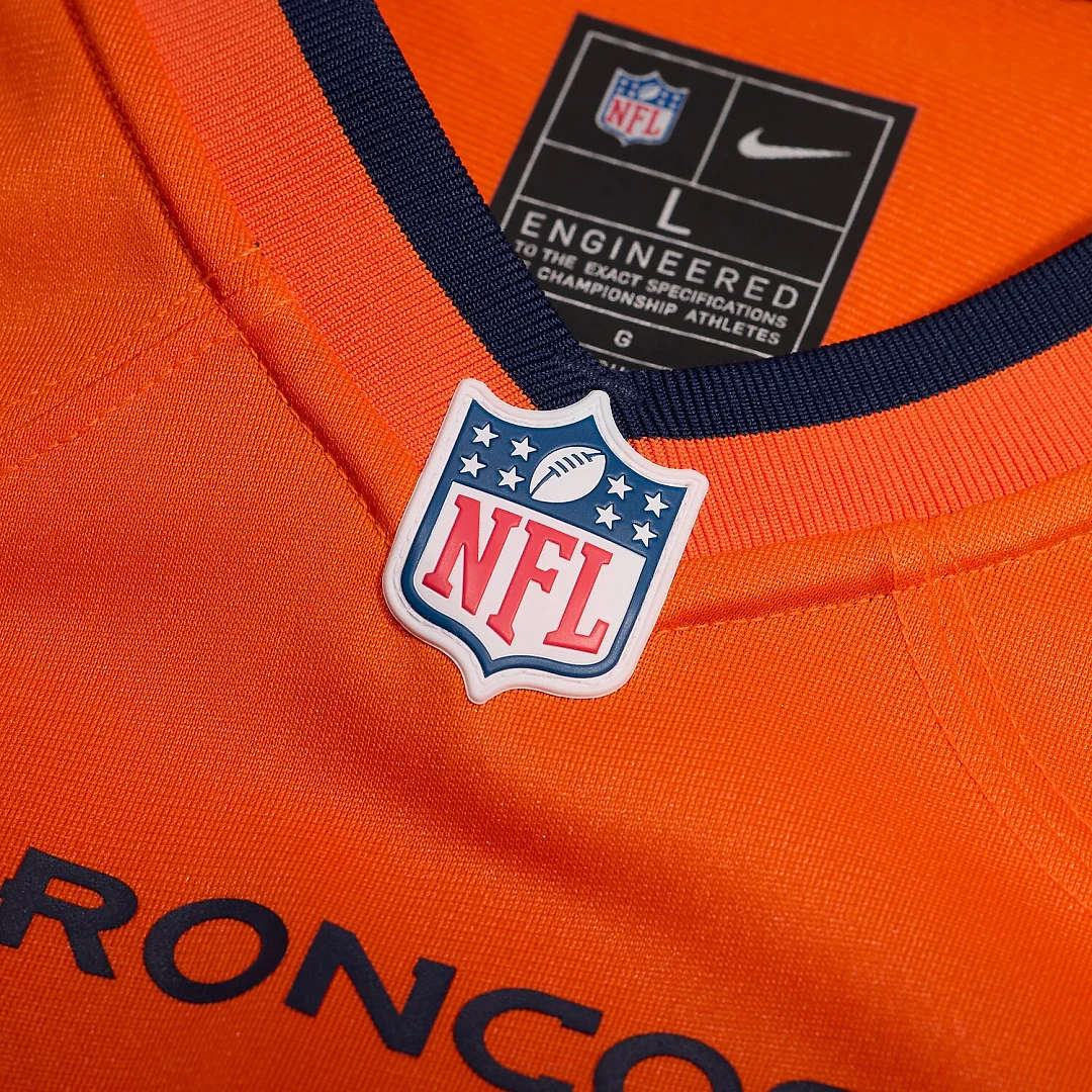 Zennovawear Jahdae Barron Denver Broncos Game Player Jersey - Orange