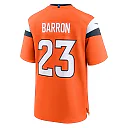 Zennovawear Jahdae Barron Denver Broncos Team Game Jersey - Orange