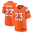 Zennovawear Jahdae Barron Denver Broncos Team Game Jersey - Orange