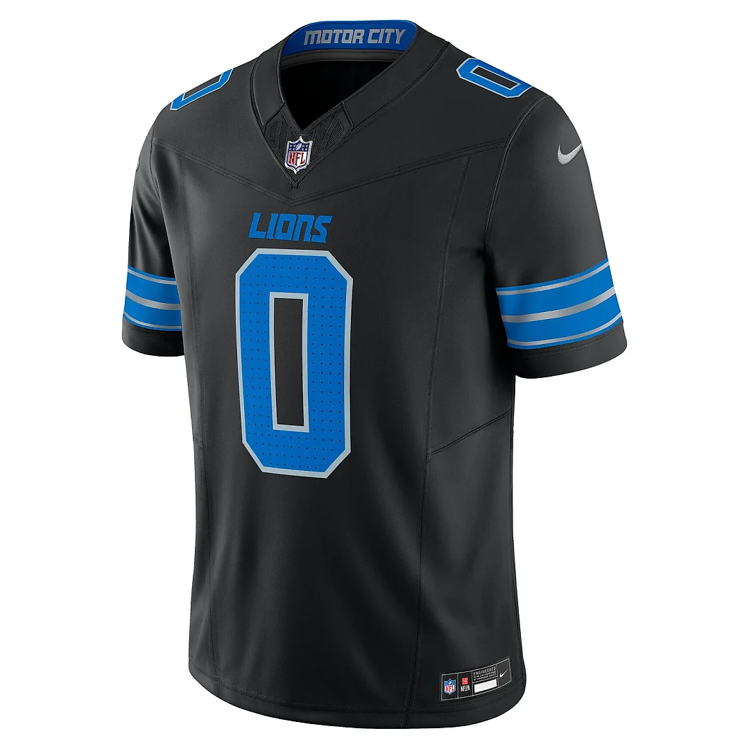 Zennovawear Jahmyr Gibbs Detroit Lions 2nd Alternate Vapor FUSE. Limited Jersey - Black