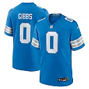 Zennovawear Jahmyr Gibbs Detroit Lions Game Player Jersey - Blue