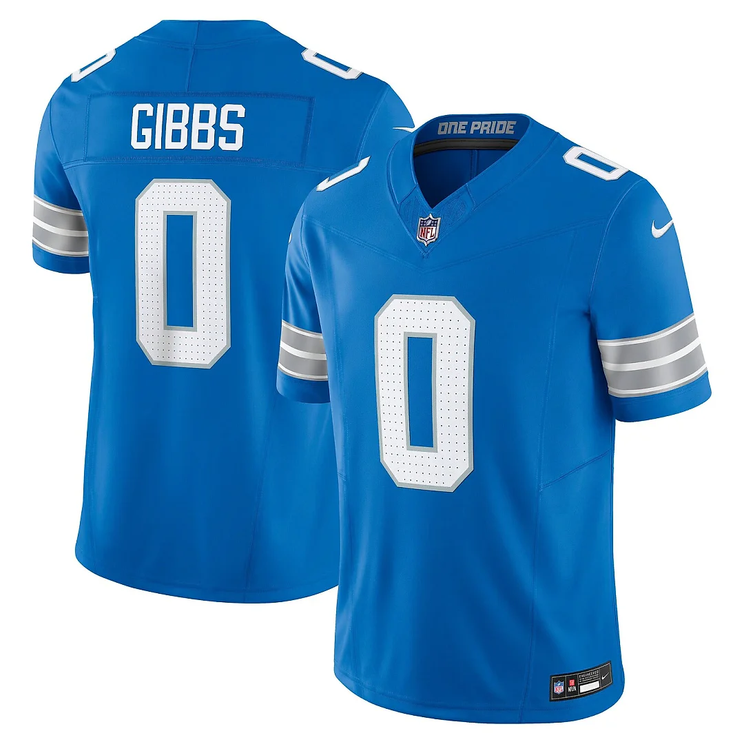 Zennovawear Jahmyr Gibbs Detroit Lions Vapor FUSE. Limited Jersey - Blue
