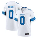 Zennovawear Jahmyr Gibbs Detroit Lions Game Player Jersey - White