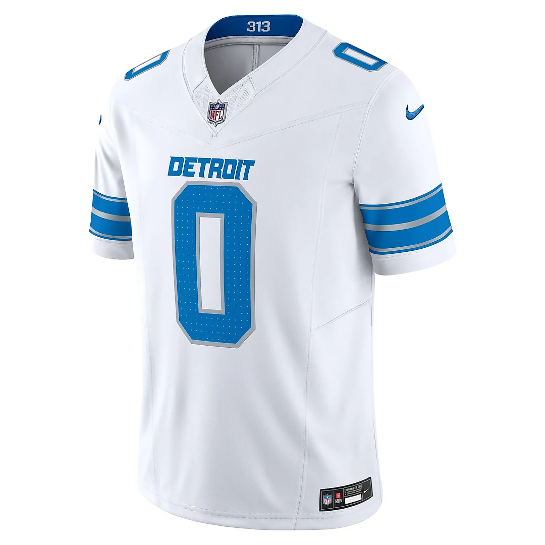Zennovawear Jahmyr Gibbs Detroit Lions Vapor FUSE. Limited Jersey - White