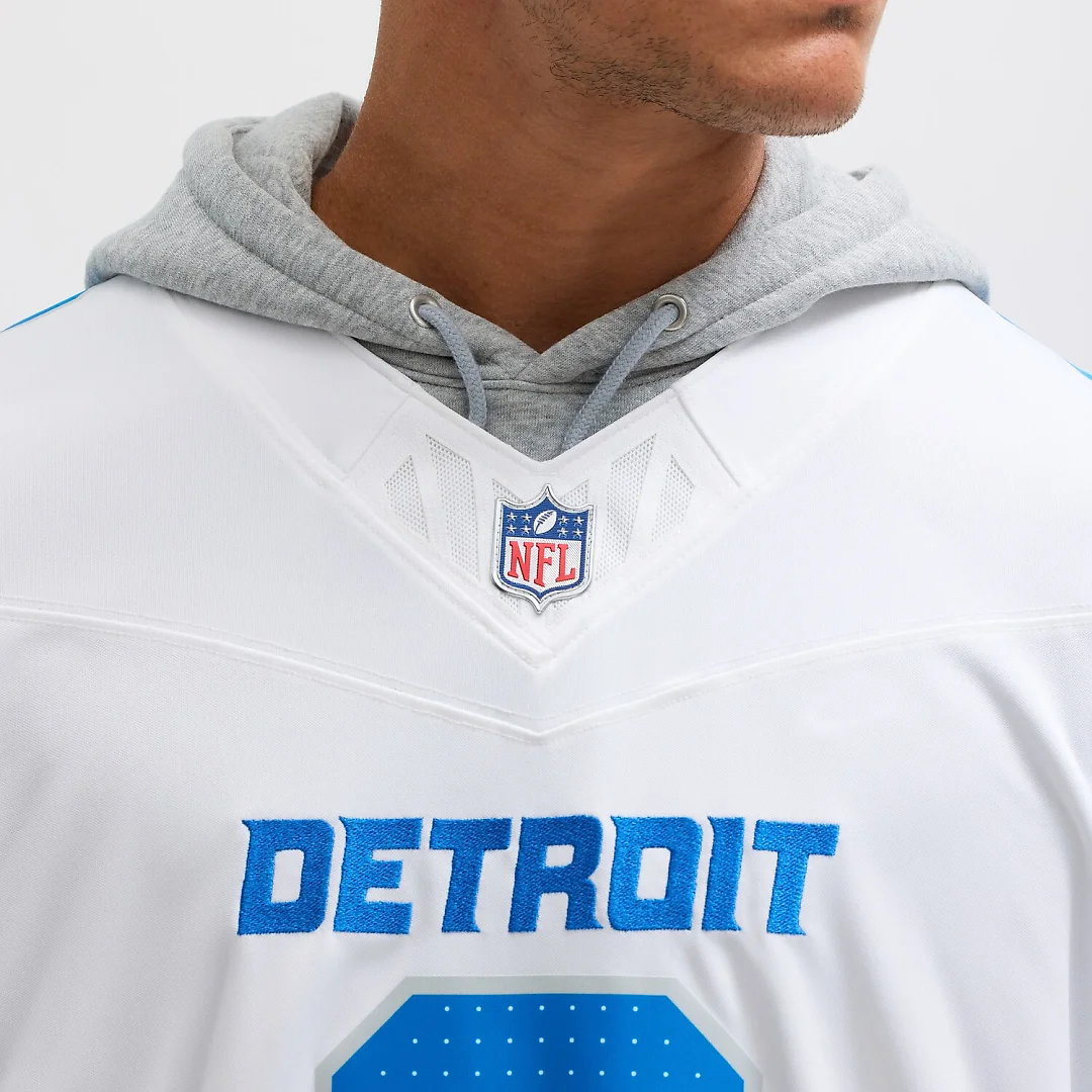 Zennovawear Jahmyr Gibbs Detroit Lions Vapor FUSE. Limited Jersey - White