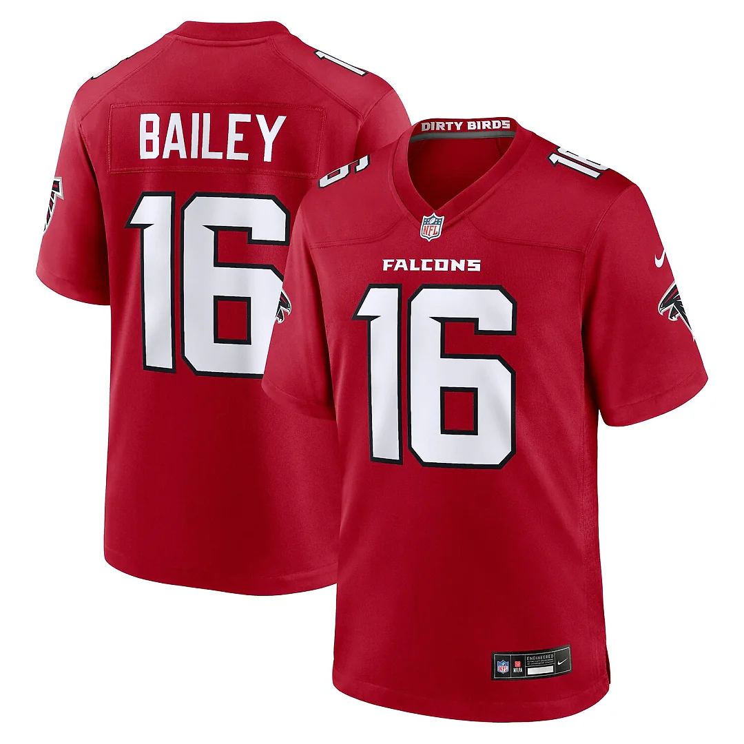 Zennovawear Jake Bailey Atlanta Falcons Team Game Jersey - Red