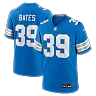 Zennovawear Jake Bates Detroit Lions Team Game Jersey - Blue