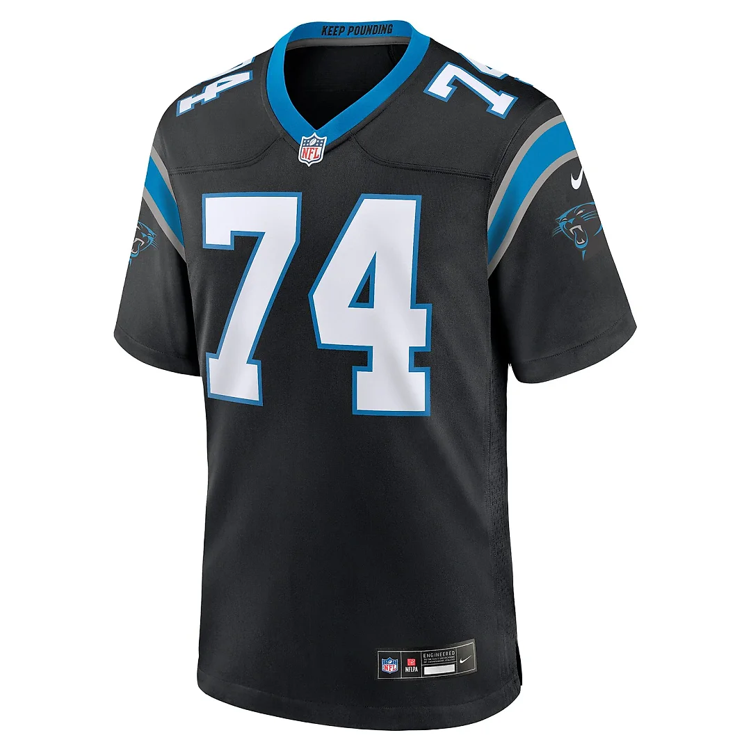 Zennovawear Jake Curhan Carolina Panthers Team Game Jersey - Black