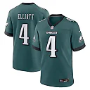 Zennovawear Jake Elliott Philadelphia Eagles Team Game Jersey - Midnight Green