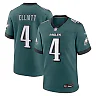 Zennovawear Jake Elliott Philadelphia Eagles Team Game Jersey - Midnight Green