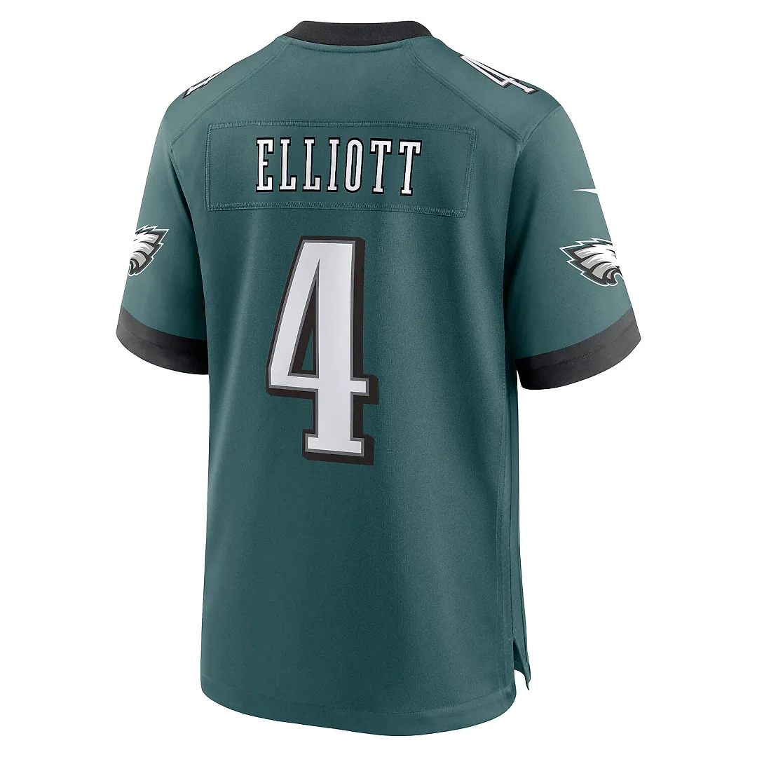Zennovawear Jake Elliott Philadelphia Eagles Team Game Jersey - Midnight Green