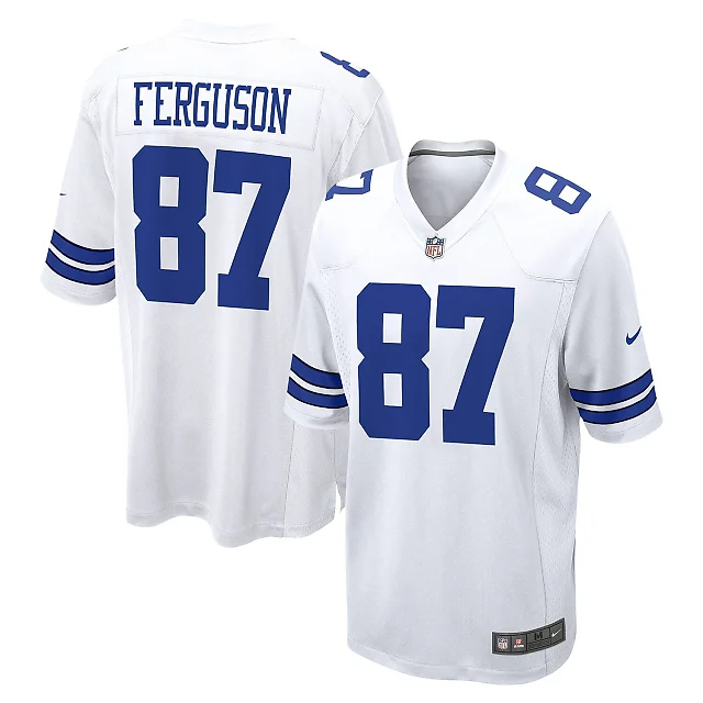 Zennovawear Jake Ferguson Dallas Cowboys Game Jersey - White