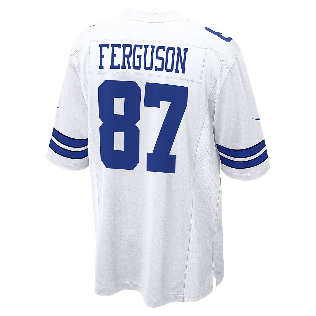 Zennovawear Jake Ferguson Dallas Cowboys Game Jersey - White