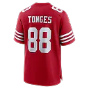 Zennovawear Jake Tonges San Francisco 49ers Team Game Jersey - Scarlet