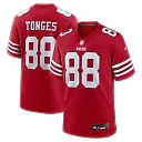Zennovawear Jake Tonges San Francisco 49ers Team Game Jersey - Scarlet