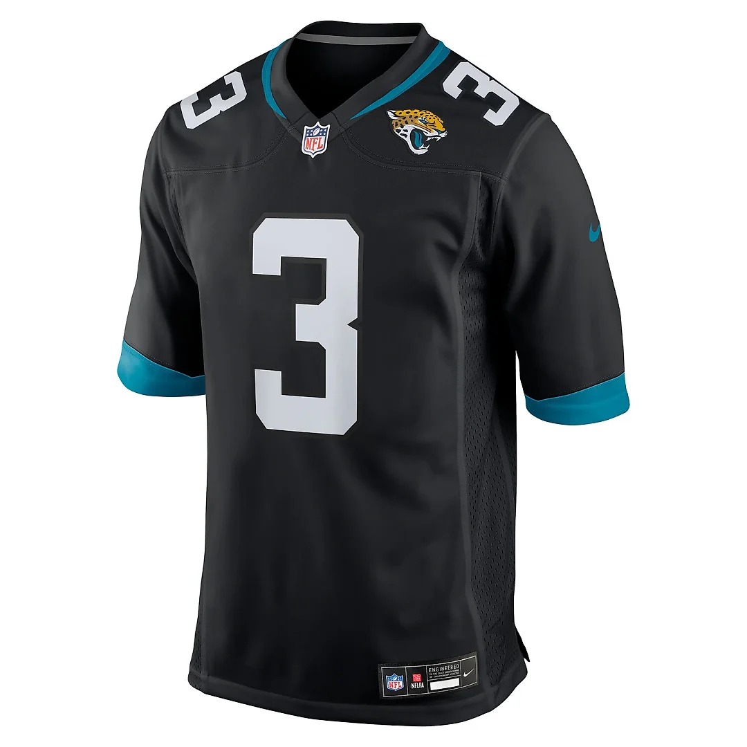 Zennovawear Jakobi Meyers Jacksonville Jaguars Alternate Game Jersey - Black