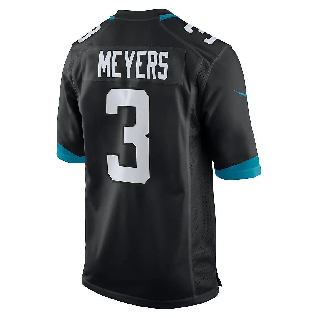 Zennovawear Jakobi Meyers Jacksonville Jaguars Alternate Game Jersey - Black