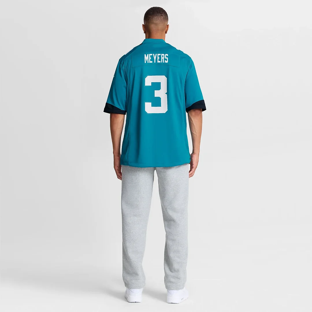 Zennovawear Jakobi Meyers Jacksonville Jaguars Team Game Jersey - Teal