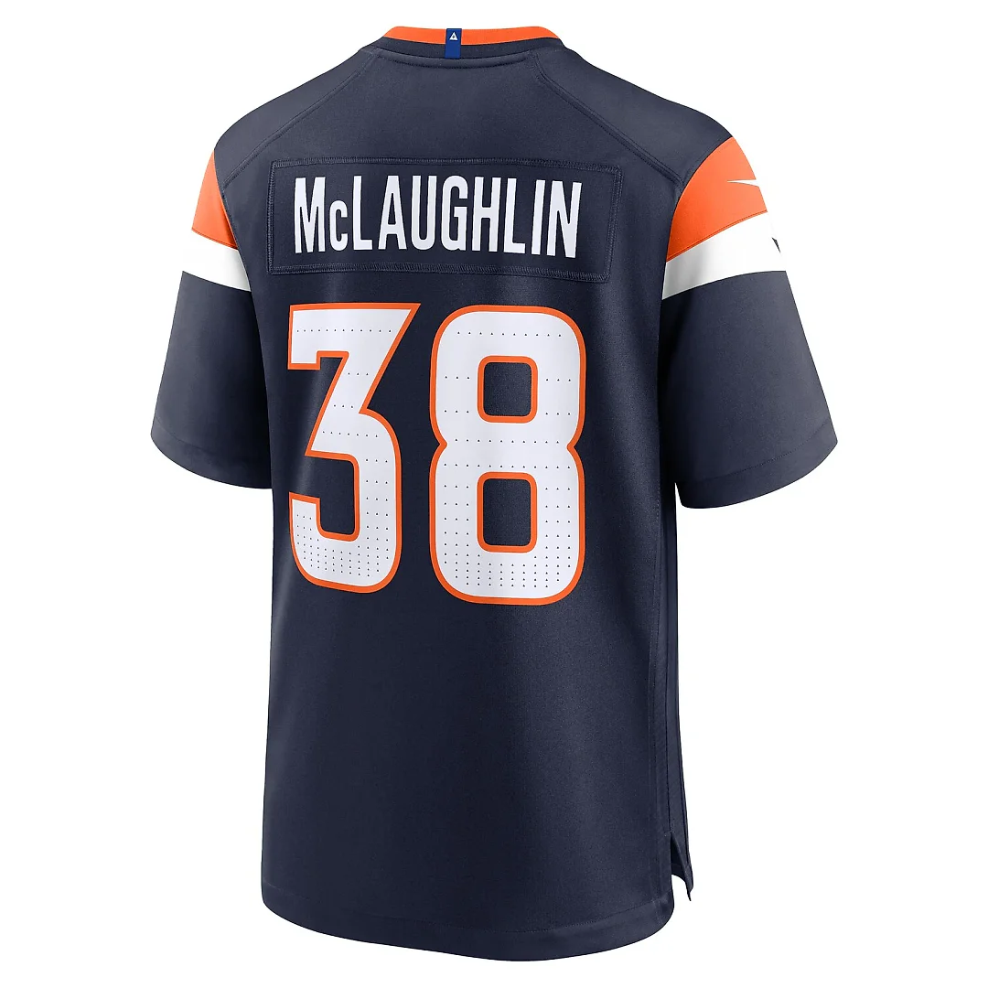 Zennovawear Jaleel McLaughlin Denver Broncos Alternate Game Jersey - Navy