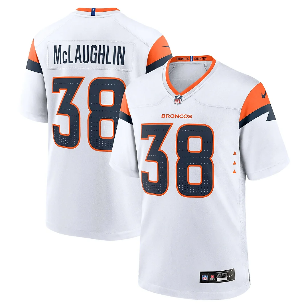 Zennovawear Jaleel McLaughlin Denver Broncos Game Jersey - White