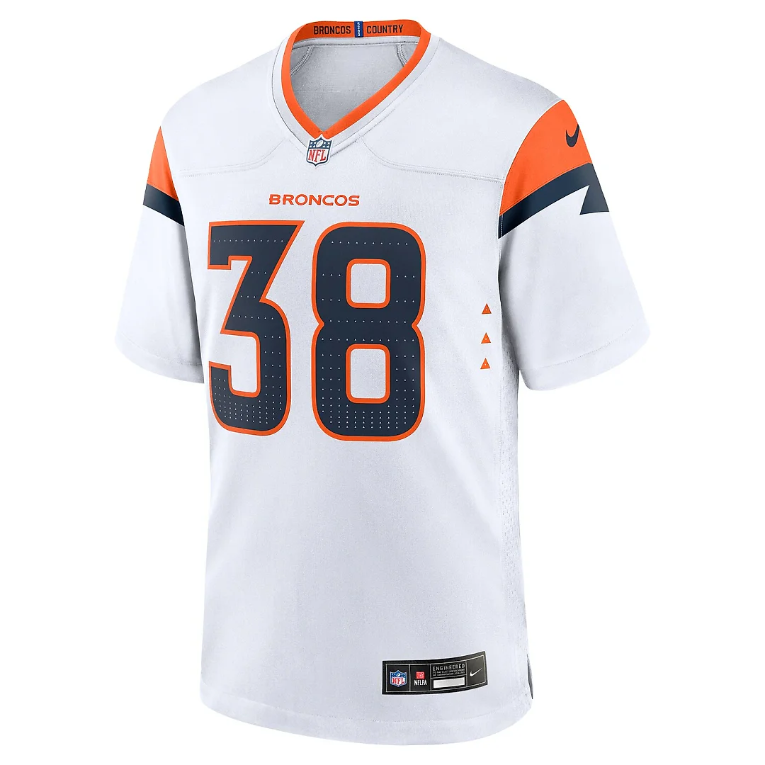 Zennovawear Jaleel McLaughlin Denver Broncos Game Jersey - White