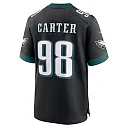 Zennovawear Jalen Carter Philadelphia Eagles Alternate Game Player Jersey - Black