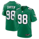 Zennovawear Jalen Carter Philadelphia Eagles Alternate Game Jersey - Kelly Green