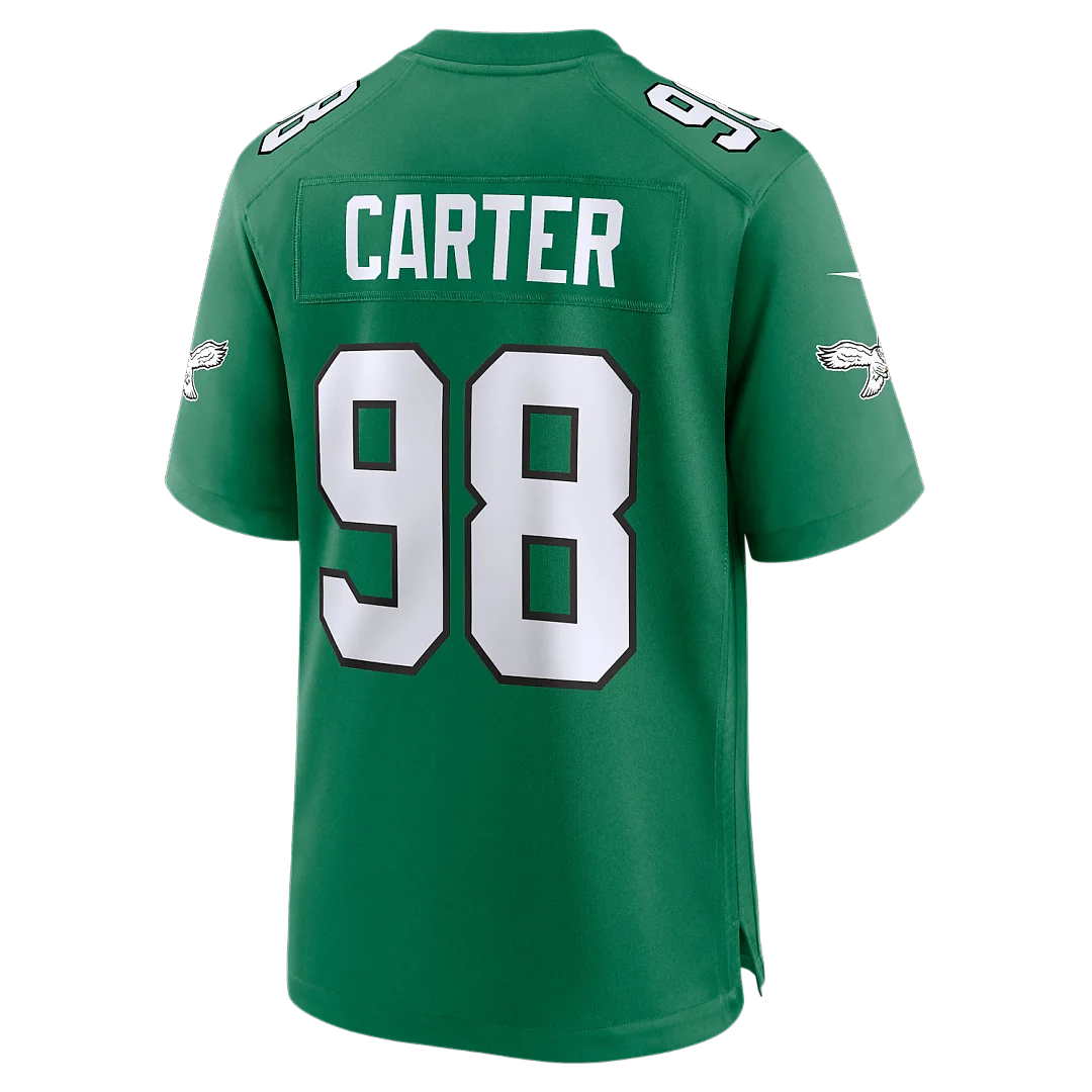 Zennovawear Jalen Carter Philadelphia Eagles Alternate Game Jersey - Kelly Green