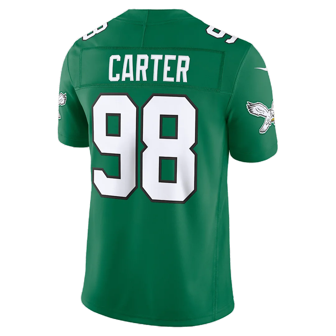 Zennovawear Jalen Carter Philadelphia Eagles Alternate Vapor FUSE. Stitched Limited Jersey - Kelly Green