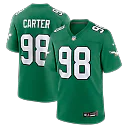 Zennovawear Jalen Carter Philadelphia Eagles Alternate Game Jersey - Kelly Green