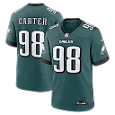 Zennovawear Jalen Carter Philadelphia Eagles Team Game Jersey - Midnight Green