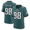 Zennovawear Jalen Carter Philadelphia Eagles Team Game Jersey - Midnight Green