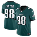 Zennovawear Jalen Carter Philadelphia Eagles Team Vapor FUSE. Stitched Limited Jersey - Midnight Green