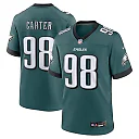 Zennovawear Jalen Carter Philadelphia Eagles Team Game Jersey - Midnight Green