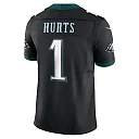 Zennovawear Jalen Hurts Philadelphia Eagles Alternate Vapor FUSE. Limited Jersey - Black