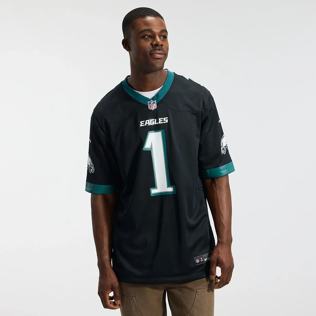Zennovawear Jalen Hurts Philadelphia Eagles Alternate Game Jersey - Black