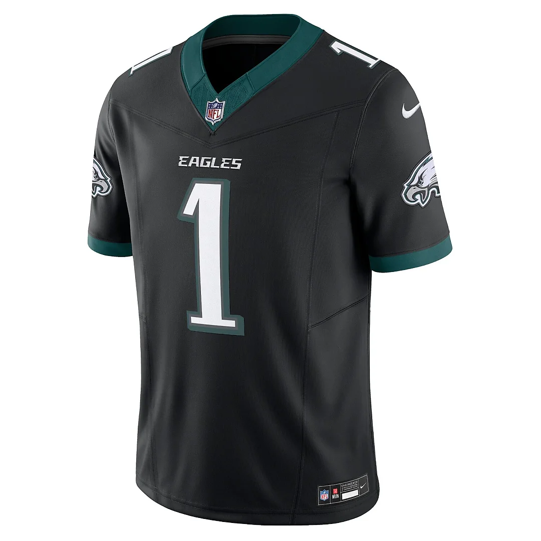 Zennovawear Jalen Hurts Philadelphia Eagles Alternate Vapor FUSE. Limited Jersey - Black