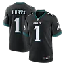 Zennovawear Jalen Hurts Philadelphia Eagles Alternate Game Jersey - Black
