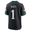 Zennovawear Jalen Hurts Philadelphia Eagles Alternate Game Jersey - Black