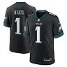 Zennovawear Jalen Hurts Philadelphia Eagles Alternate Game Jersey - Black